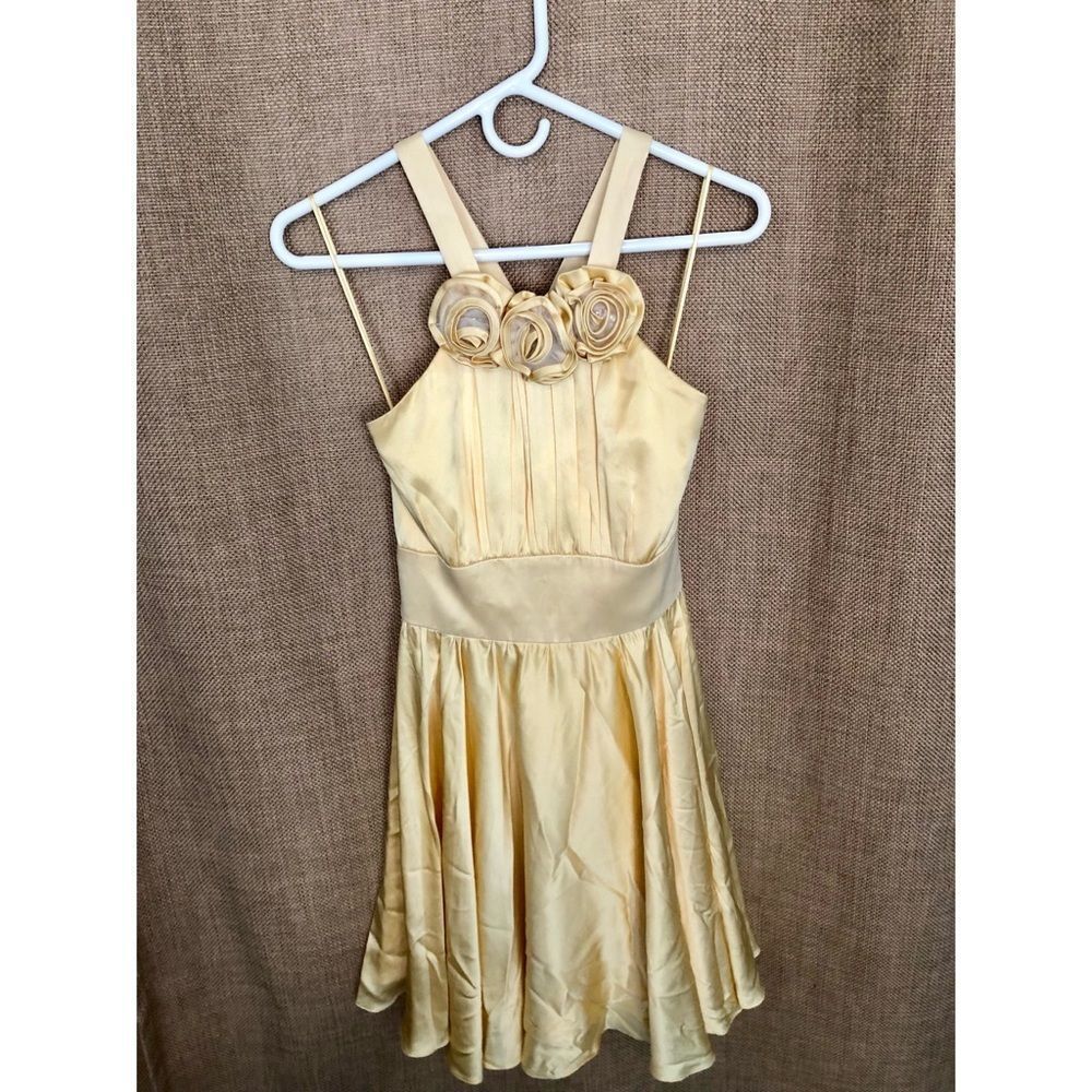 Marc Bouwer Yellow Silk Dress